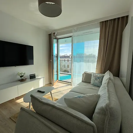 4summer Blue Maris White Blue Sauna & Fitness & Parking 100 Metrow Do Pieknej Szerokiej Piaszczystej Plazy, 100 Meter Zu Einem Schoenen Breiten Sandstrand Apartman